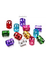 NEW! 20 Mixed Large Hole Adjustable Hair Cuffs For Dreadlocks, Braids, Twists & Plaits 9mm ~ Stylish Hair Beads